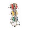 4/6 Axle Reel Holder/Dispenser,Wire Spool Rack with Brake Wheels,Electrical Wire Spool Holder Cart,Independent Bearing for Industrial(6 reel) view 1