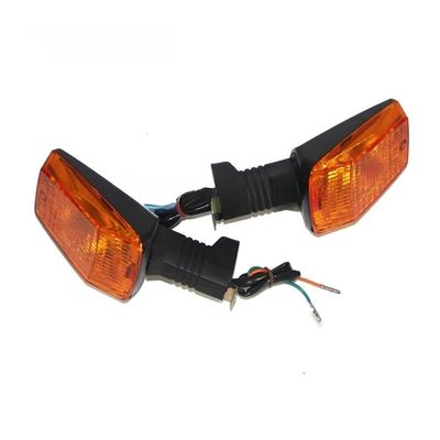 12V Motorcycle Front Rear Turn Signal Indicator Light Turning Indicator Lamp Blinker Flasher for MZ ETZ 251 (2pcs Front Light)
