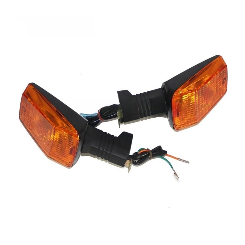 12V Motorcycle Front Rear Turn Signal Indicator Light Turning Indicator Lamp Blinker Flasher for MZ ETZ 251 (2pcs Front Light)