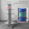 1/2/3/4/5 Axle Reel Holder/Dispenser,Electrical Wire Spool Holder Cart, Installer,360 Rotating for Industrial(1 reel) view 4