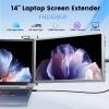 14 1080P FHD Laptop Screen Extender, Portable Monitor for Laptop, Compatible 14"-17" with USB-C/HDMI Port, Plug and Play for Mac/Windows/Android, Ideal for Multiple Tasks view 2