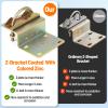 10 Sets Antenna Pole Mount Z Bracket Heavy-Duty M8 U Bolt Windproof Antenna Mast Clamp Galvanized Steel + 50 Screws for Home Outside TV Antenna Pole Holder view 4