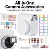 Instant Camera Accessories Bundle Kit Replacement for Mini 12, with Camera Bag, Strap, Photo Album, Clips, Frame, Stickers, and Pen - Protective PU Leather Bag, Decorative Photo (White) view 2