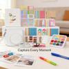 Instant Camera Accessories Bundle Kit Replacement for Mini 12, with Camera Bag, Strap, Photo Album, Clips, Frame, Stickers, and Pen - Protective PU Leather Bag, Decorative Photo (White) view 3