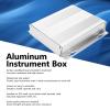 Aluminum Alloy Project Enclosure 27x131x130mm | Sandblasted & Oxidized Weatherproof Shell for Circuit Boards/GPS/Data Converters | Industrial Equipment Housing with Screws view 4