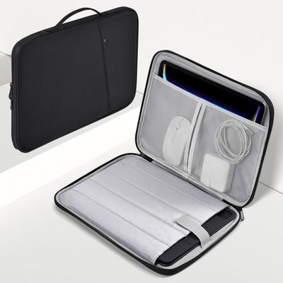 13 inch Laptop Sleeve Case for 2025 2024 Microsoft Surface Laptop 7 Copilot + PC 13.8" & 13.5" Surface Laptop6/5/4, Water-Resistant Shockproof Handle Bag with Accessory Pocket -Black
