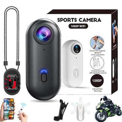cetzork Mini 120 4k Camera for Recording, HD 1080p/4k Hands Free POV Pro Body Camera, Wearable Adventure Motorcycle Cam with Audio Video, for Vlogging Cycling Baseball (Black, 1080P)
