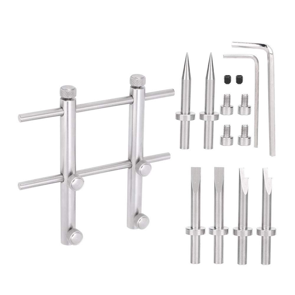 Camera Lens Repairing Remove Tool Set, Spanner Wrench with Replaceable Heads, Stainless Steel 105mm Opening - Durable Construction, Multi - Head Design for Large and Small Lens