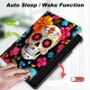 Case for 6 Inch Kindle 2024 and 2022 (11th Generation), Slim Soft Shockproof TPU Silicone Protective Back Shell Case for Kindle RS23CV / C2V2L3 E-Reader,Skull Sunflower view 3