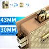 YHdtUO S for Home S, S, Double Smart Alarm All Steel Anti-Theft Fingerprint Password File Cabinet Office, Hotel S 45Cm Coffer,C Money,C-A view 3