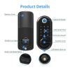 YHdtUO Smart Lock, Hornbill Biometric Fingerprint Smart Door Lock Keyless Entry Front Door Locks Electronic Keypad Unlock for Home Office for Home Office Bedroom,Nero view 4