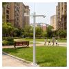 AMUFJJ 20 16 14 12 10 8 6 Feet Tall Vertical Pole Mount for Security Camera, Heavy-Duty Surveillance Post Stand for Construction Site, Security Camera Ground Pole(350cm (11.5')) view 1