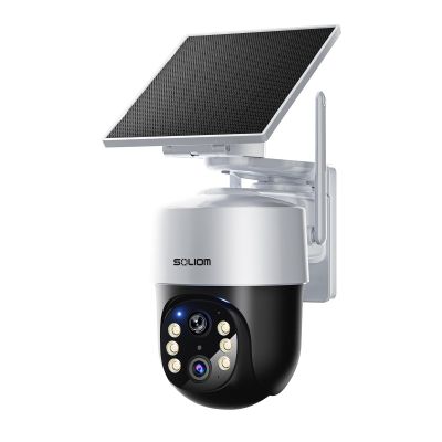 SOLIOM- True 4K HD Security Cameras Outdoor Wireless, Add-On Camera, Solar Powered, Auto Tracking,Requires SOLIOMBASE, SOLIOMBASE Supports Up to 4 Cams