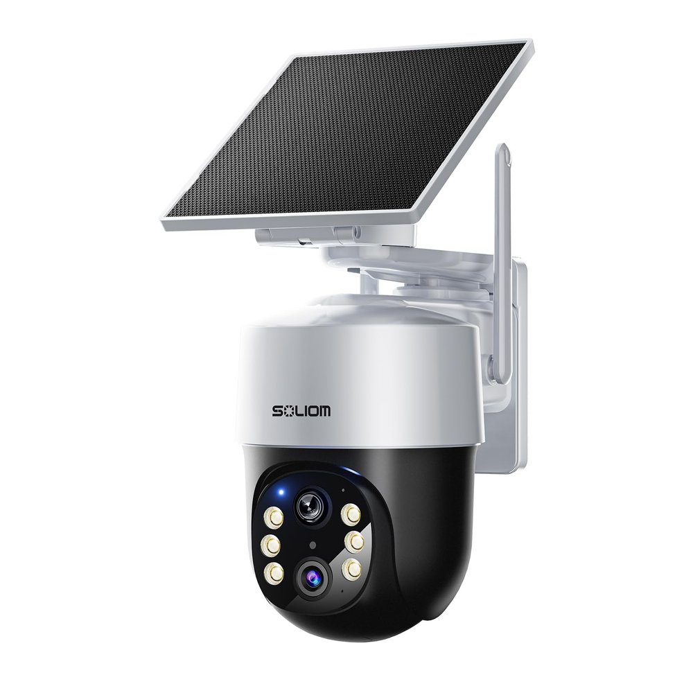 SOLIOM- True 4K HD Security Cameras Outdoor Wireless, Add-On Camera, Solar Powered, Auto Tracking,Requires SOLIOMBASE, SOLIOMBASE Supports Up to 4 Cams