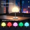 HaKaDeBe Bluetooth Table Lamp with Speaker, RGB 6-Color Night Light, Touch Control, Music Player with TWS Stereo, Dimmable Desk Lamp for Bedroom view 2