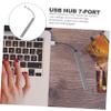 BRIGHTFUFU High-Speed USB Hub Adapter for Laptop and Desktop Multiple USB Extender with Fast Data Transfer Compatible with Flash Drives Keyboards Mice Printers Cameras and More view 3