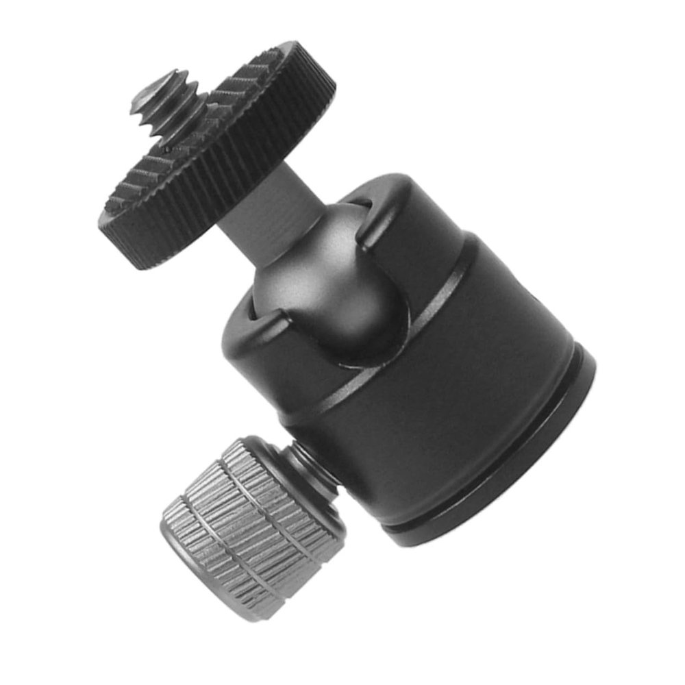 FELTECHELECTR Aluminum Alloy Mini Ball Head Tripod Adapter Rotating Mount Clamp for Camera Projector Portable Ball Head Base Accessory