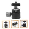 FELTECHELECTR Aluminum Alloy Mini Ball Head Tripod Adapter Rotating Mount Clamp for Camera Projector Portable Ball Head Base Accessory view 3