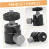 FELTECHELECTR Aluminum Alloy Mini Ball Head Tripod Adapter Rotating Mount Clamp for Camera Projector Portable Ball Head Base Accessory view 4