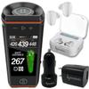 Bushnell Wingman HD View Golf Speaker, 3.5" Touchscreen, GPS Distances, Premium 360 Audio, Waterproof Design, Magnetic Cart Mount with Wearable4U White Earbuds & Car/Wall Chargers Bundle view 1