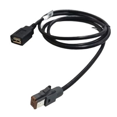 Conector Wire USB Audio Input Media Data Parts Replacement Vehicle 100cm Length 1pcs 1x Accessories