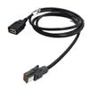 Conector Wire USB Audio Input Media Data Parts Replacement Vehicle 100cm Length 1pcs 1x Accessories view 1