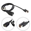 Conector Wire USB Audio Input Media Data Parts Replacement Vehicle 100cm Length 1pcs 1x Accessories view 3