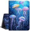 Case for 2024 New Amazon Fire HD 8 & 8 Plus Tablet (12th Generation/10th Generation, 2024/2022/2020 Release),Slim Soft Shockproof TPU Silicone Protective Back Shell Case,Blue Marine Jellyfish view 1