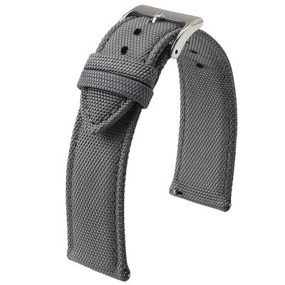 18mm 19mm 20mm 21mm 22mm 24mm Waterproof Sailcloth Watch Strap Two-Sided Nylon Watchband Quick Release Band Sport Belt For Men(Gray,18mm)