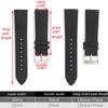 18mm 19mm 20mm 21mm 22mm 24mm Waterproof Sailcloth Watch Strap Two-Sided Nylon Watchband Quick Release Band Sport Belt For Men(BLUE,22mm) view 4