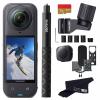 Insta360 X5 Skiing Bundle-8K Waterproof 360 Action Camera with 1/1.28" 48MP Sensors, 8K 360 HDR Video, 72MP, 4K Single-Lens |Bundle Includes Ski Pole Mount, Invisible Selfie Stick, Lens Cap (1TB) view 1