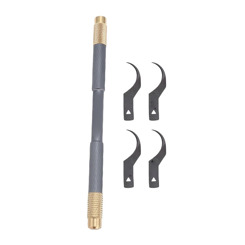 Zunate Chip Repair Thin Blade, Chip Repair Blade Set with 4 Blades and 1 Handle for Removing Power Supply, CPU Remover Circuit Board Motherboard Repair Knife for IC Hard Drive
