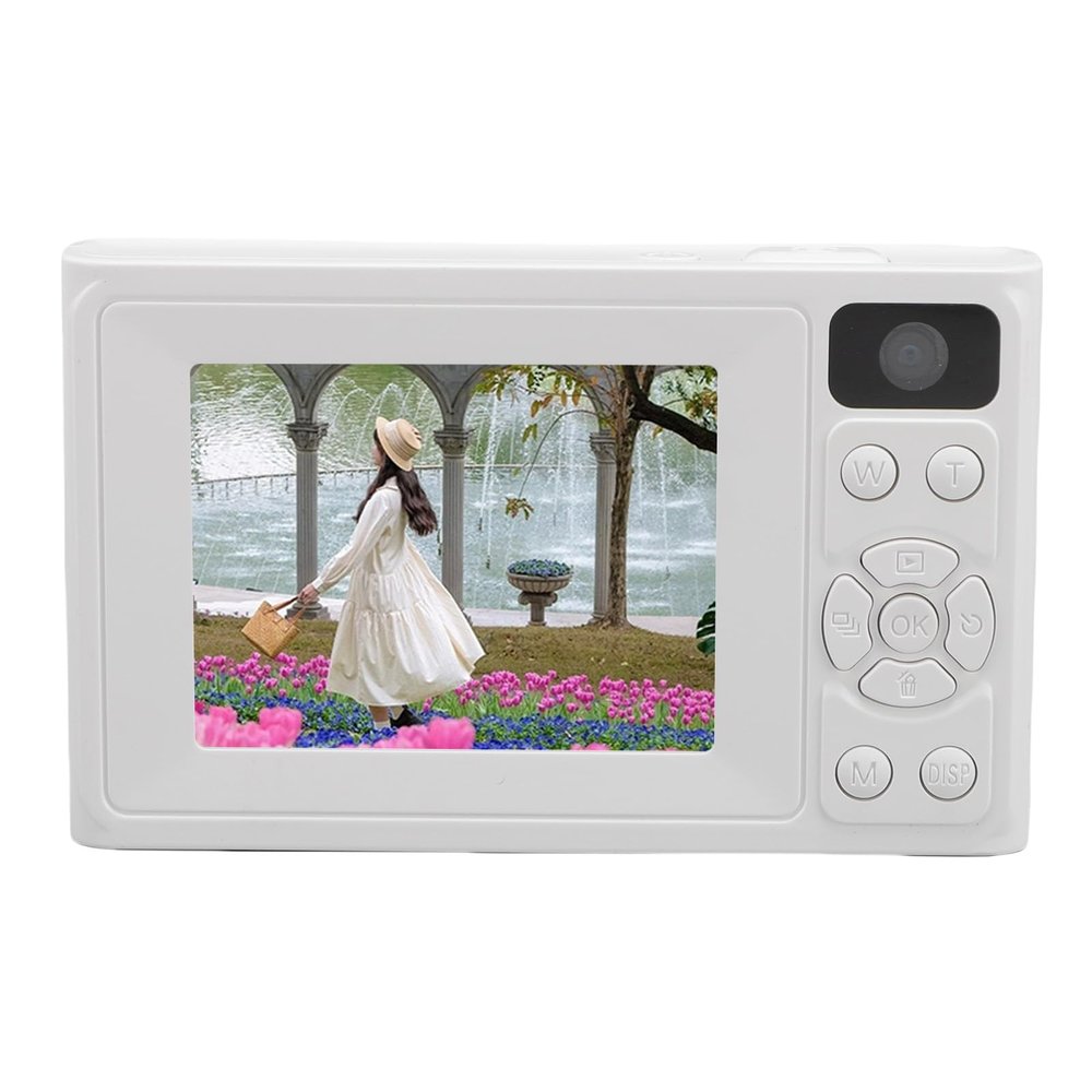Denash Digital Camera, 48MP Front Rear Lens 8X Zoom Autofocus 2.4 Inch HD Screen, with Electronic Image Stabilization, for Travel Graduation Parties