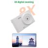 Denash Digital Camera, 48MP Front Rear Lens 8X Zoom Autofocus 2.4 Inch HD Screen, with Electronic Image Stabilization, for Travel Graduation Parties view 4