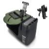 AutoExec Roadmaster Car Desk and Portable Workstation with Phone Mount, Tablet Mount and Phone Vent Clip, Army Green view 1