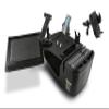 AutoExec Reach Desk Front Seat Car Desk and Portable Workstation with Printer Stand, Phone Mount, Tablet Mount and Phone Vent Clip, Black view 1