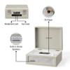 Crosley CR3517A-DU Voyager Retro Portable CD Player with Stereo Bluetooth Speakers and FM Radio, Dune view 3