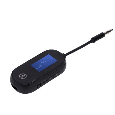 Bewinner Audio Adapter. 5.3 Transmitter and Receiver with AptX Low Latency Display, Dual Mode, 18H Playtime, for TV Phone Laptop Speaker