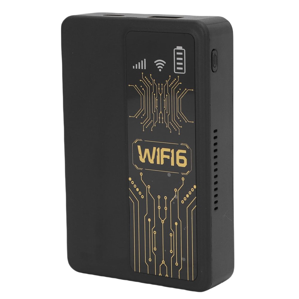 GOWENIC Portable WiFi Hotspot, 150Mbps Transmission Rate, 2.4 GHz WiFi Hotspot, Connect up to 10 Devices, with Fast and Secure Setup, for Family Travel (Black)