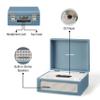Crosley CR3517A-WB Voyager Retro Portable CD Player with Stereo Bluetooth Speakers and FM Radio, Washed Blue view 3