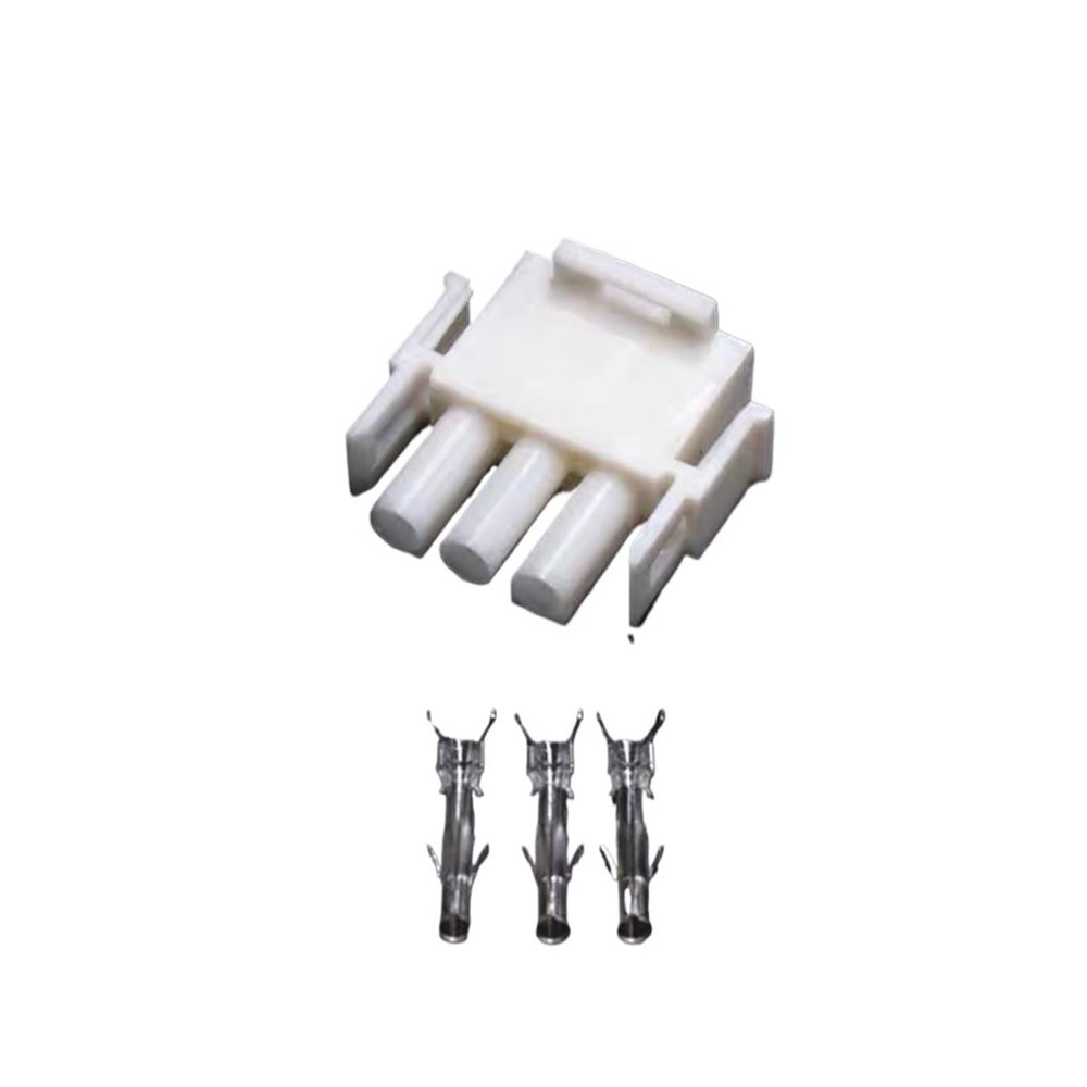 1 Set 3 Pin TE Automobile Elevator Connector Socket 6.3MM Male Female Pitch to Plug Air Docking 63080 6358 350766-1(5 Sets,Female)