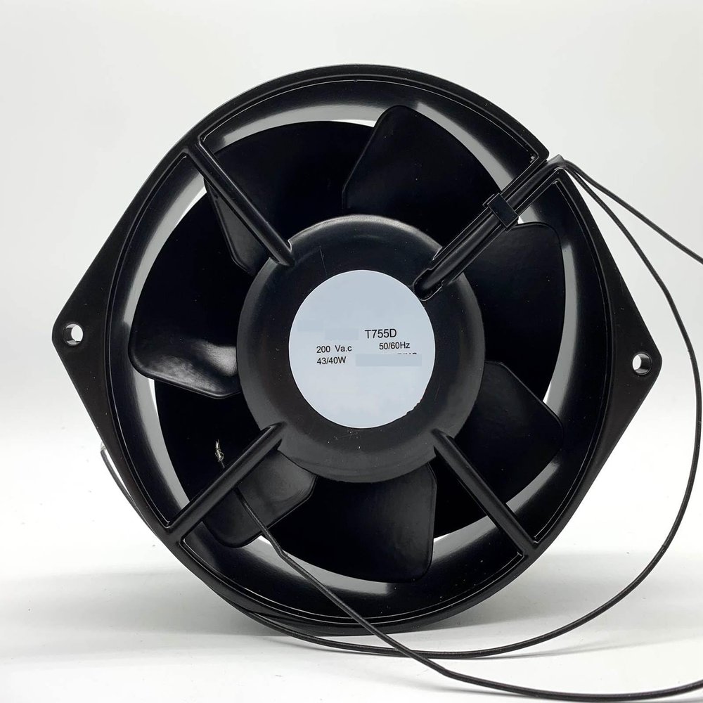 T755D 50/60Hz 172x150x55mm 172mm AC200V 43/40W 2-Wire All-Metal Heat-Resistant Cooling Fan