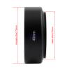 48mm Standard/Tilted Vented Metal Lens Hood and Lens Cap for Canon QL17 GIII Camera/for Leica R35 F2/R35 F2.8/R50 F1.4 Lens Excellent(Lh141) view 2