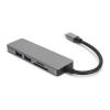 5 in 1 Type C to HD Multimedia Interface Adapter, USB C Hub Docking Station, Portable 4K Display Multifunctional HUB with USB 30., SD Card Reader, Delivery for view 2