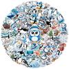 100PCS Winter Stickers  Cute Arctic Animal Vinyl Waterproof Decals with Polar Bears, Penguins, Seals, Reindeer for Laptop, Water Bottles, Scrapbooking, Journals and Daily Decoration view 1