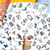 100PCS Winter Stickers  Cute Arctic Animal Vinyl Waterproof Decals with Polar Bears, Penguins, Seals, Reindeer for Laptop, Water Bottles, Scrapbooking, Journals and Daily Decoration view 3