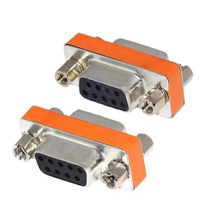 1Pcs mi ni Null Modem DB9 Adapter Gender Changer Cross RS232 Serial Connector(Female to Female)