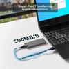 Portable Aluminum External SSD 2TB  USB-C & USB-A 3.2 Gen 2, Up to 500MB/s, Waterproof, Dustproof (IP68), Shockproof, Pressure-Resistant Solid State Drive view 2