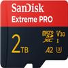 SanDisk 2TB MicroSDXC Extreme Pro Memory Card, Compatible with Insta360 X3, X4, X4 Air and X5 Action Cameras (SDSQXCD-2T00-GN6MA), V30 A2 U3, Bundle with (1) Everything But Stromboli Reader view 3