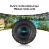 15mm f4.0 Wide Angle Macro Lens Compatible with D7100 / D5000 / D3000 / D90 Ultra - Wide 120 View, High Light Transmittance for Landscape and Astrophotography view 2